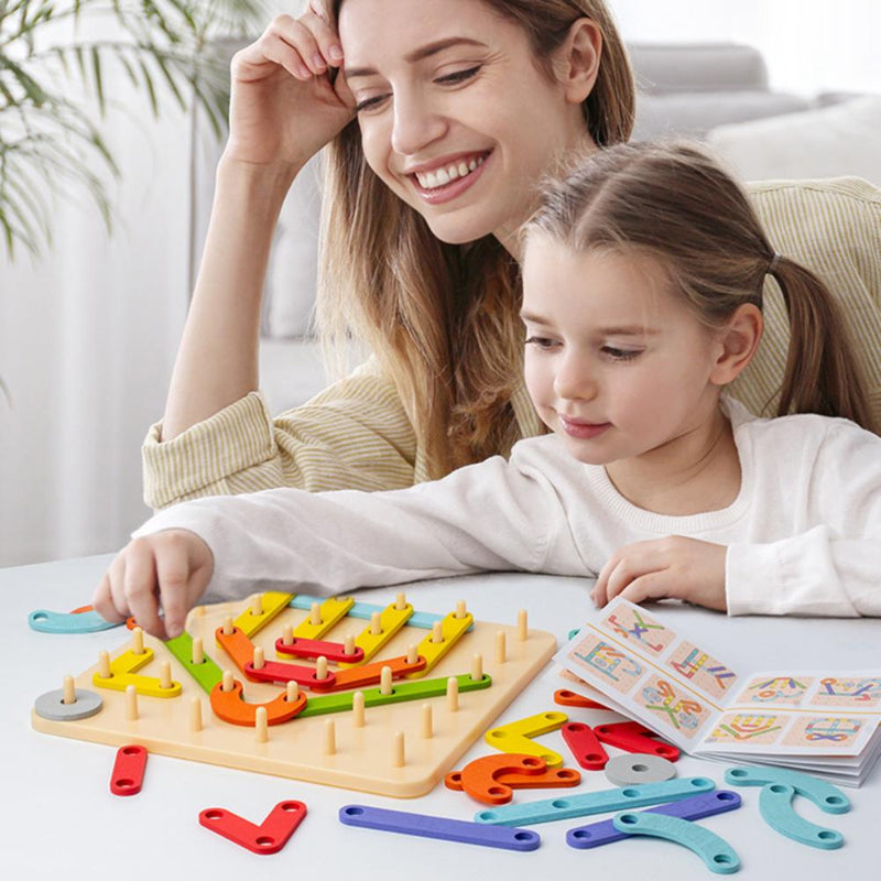 Montessori Pegboard-puzzel