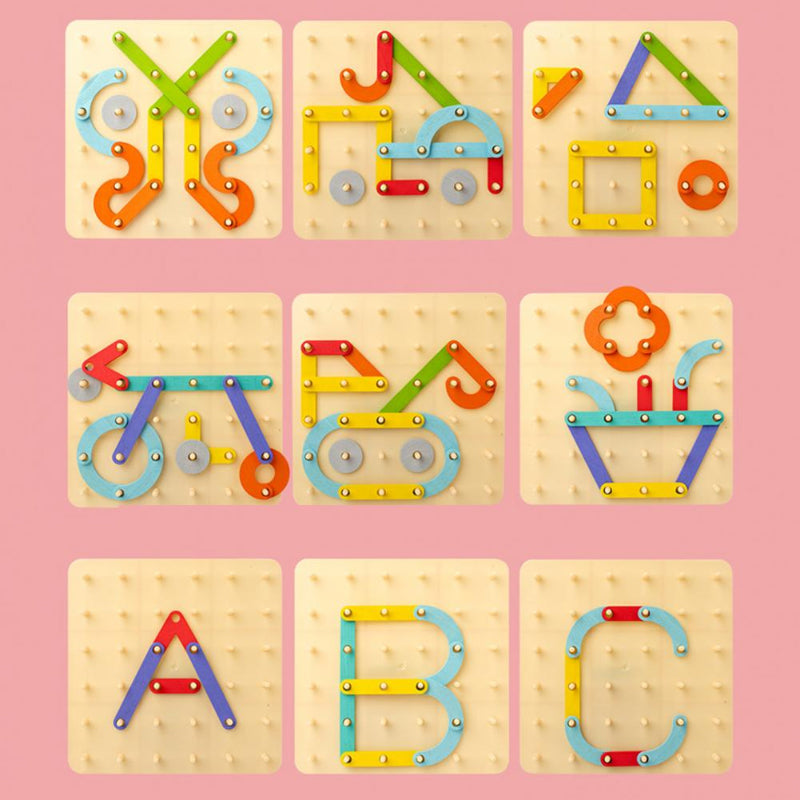 Montessori Pegboard-puzzel