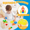 Babyspeelgoed set vanaf 6 maanden l Montessori Vorm Spel, Munt Box, Stapel Spel