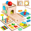 Babyspeelgoed set vanaf 6 maanden l Montessori Vorm Spel, Munt Box, Stapel Spel