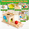 Babyspeelgoed set vanaf 6 maanden l Montessori Vorm Spel, Munt Box, Stapel Spel