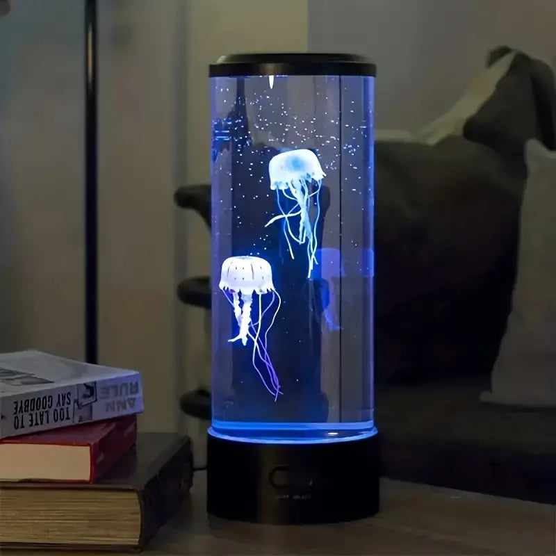 Aquarium & Kwallen Lava Lamp l Kalmerende sfeerlamp l 7 Kleuren LED